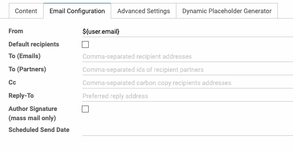 Odoo image and text block