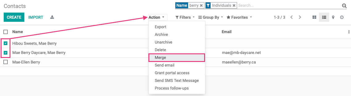 Odoo image and text block